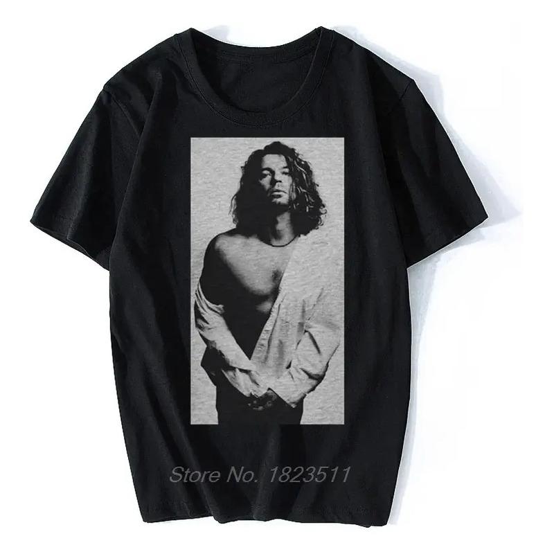 Camiseta De Michael Hutchence Gris Inxs Para Guitarra Rock M S разноцветный Muted Tone Market