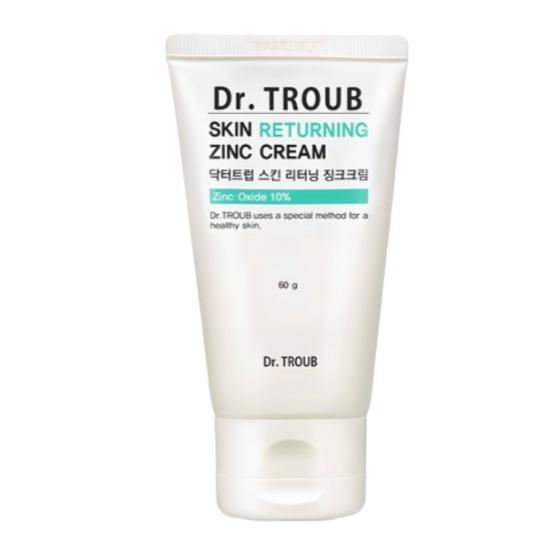 a0486  СИДМУЛ Доктор. Крем для лица с цинком Troub Skin Returning 60 г Zinc Cream white zhuenhappyhouse---Skincare