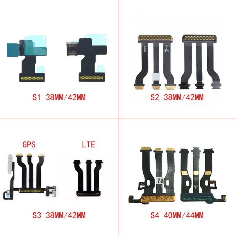 For Apple Watch Series 1 2 3 4 38/42/40/44 MM S1 S2 S3 S4 LCD Display Touch Screen Motherboard Main Board Connector Flex Cable S1 38MM black Specialist provider of mobile phone accessories