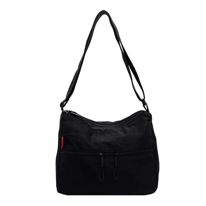 Korean Minimalist Oxford Square Women s Bag - Solid color soft large capacity multifunctional commuter shoulder bag, casual fashion versatile чёрный Umsif Women