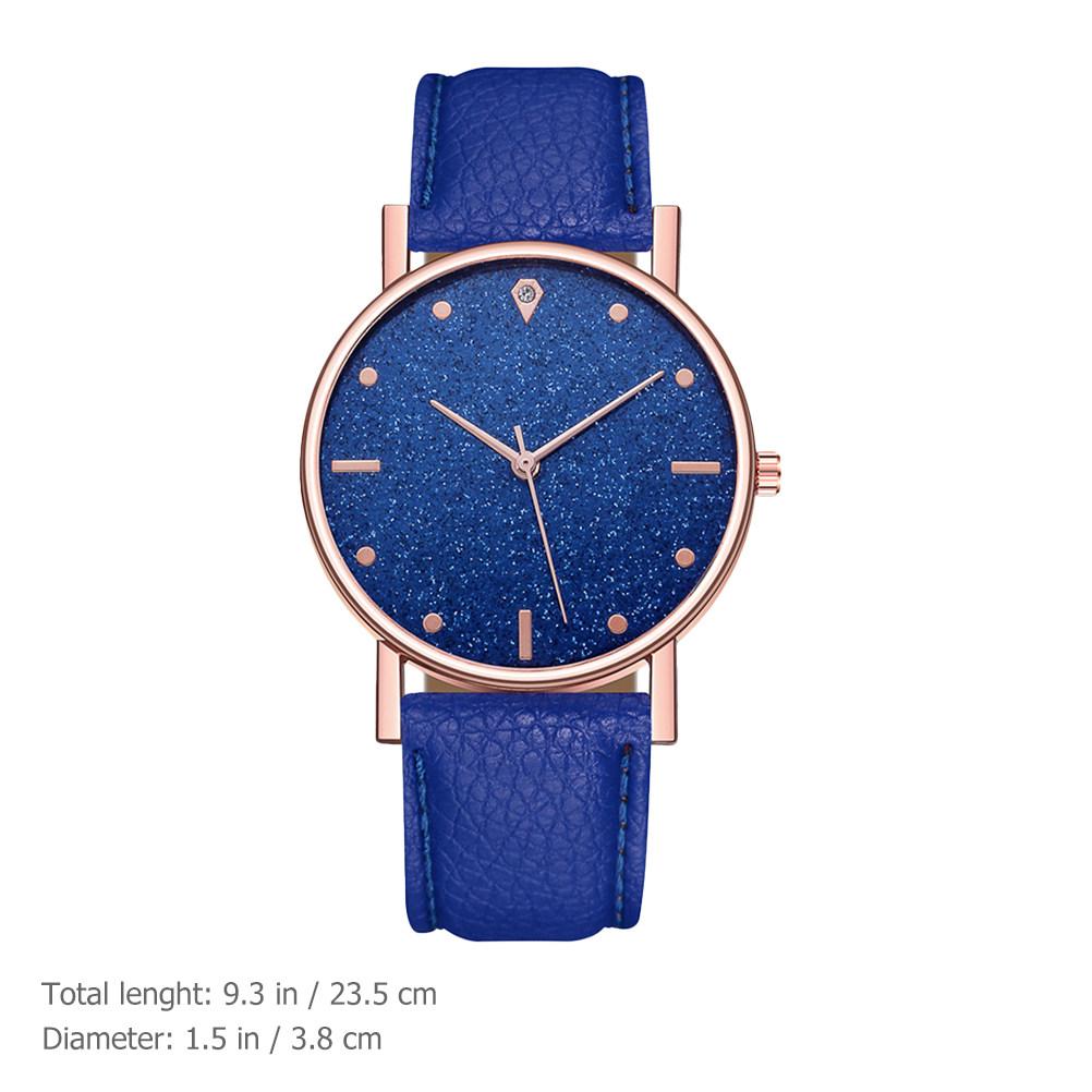 Quartz Wristwatch Elegant Women Watch Lightweight Adjustable Belt Watch Stylish Casual Business Gift синий elegent Watch