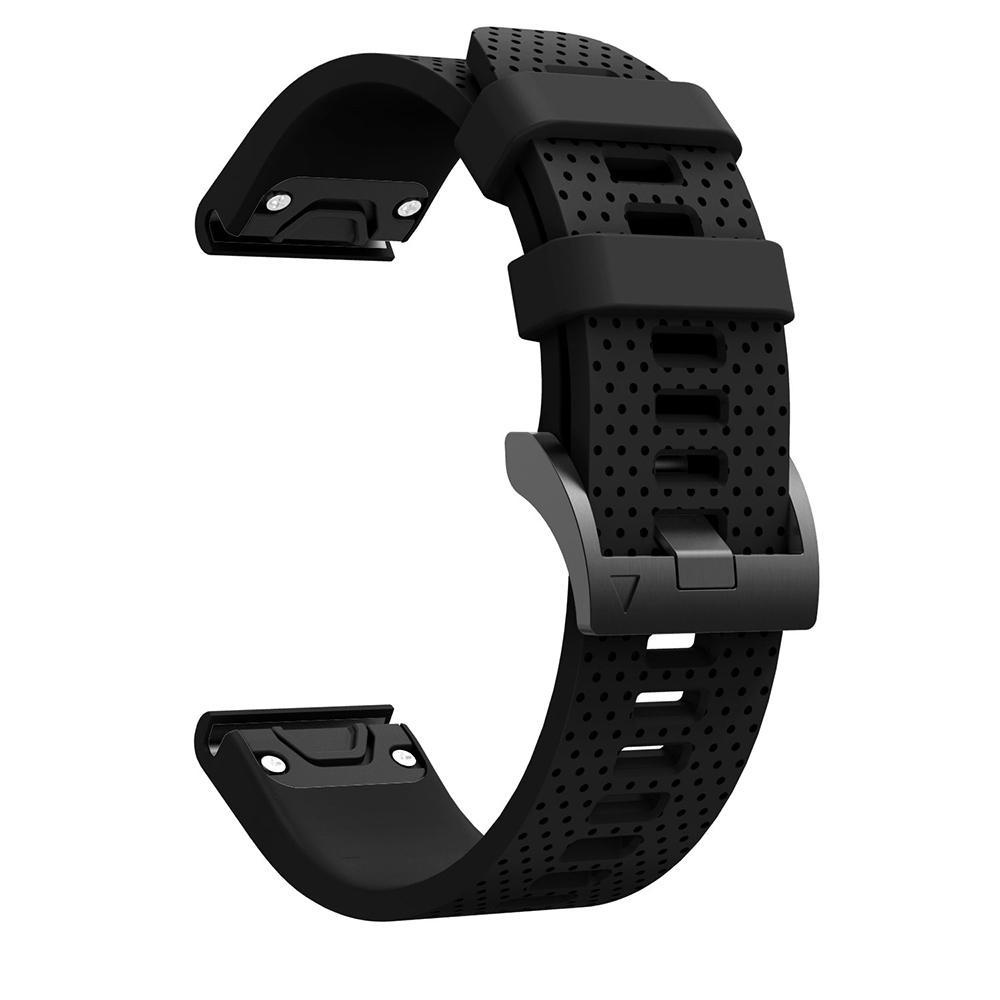 Силиконовый ремешок 20 мм для Garmin Fenix ​​5S 6S 7S быстросъемный ремешок для часов Garmin Instinct 2S Smart Watch Band чёрный Sunshine168