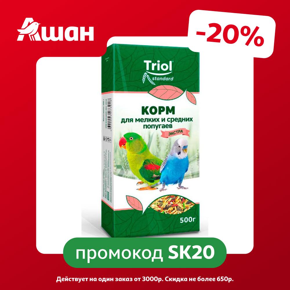 Корм для мелких и средних попугаев Triol Экстра, 500 г