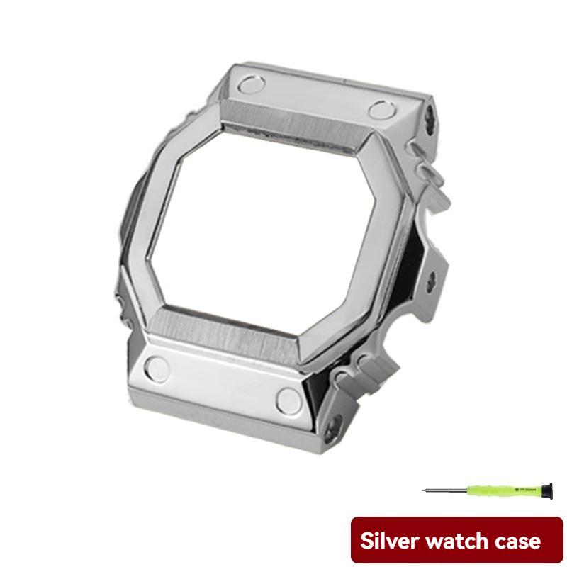 Модифицированный браслет для часов GX-56BB Для Casio G-SHOCK GXW-56 GX-56BB Металлическая рамка из нержавеющей стали + ремешок Инструмент для ремонта GX-56BB GXW-56 Use gray WristAura