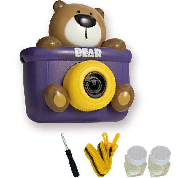 Lets Toy Camera Bubbles BEAR + Refill Solution 2p Корейские детские игрушки yellow Board M Factory