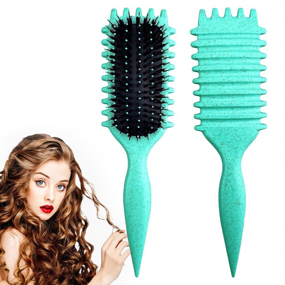 Candy Brush,Curly Hair Brush,Curl Defining Brush,Shaping and Defining Curls for Women Hair Brush for Combing and Shaping blue Yin Pingping Trading