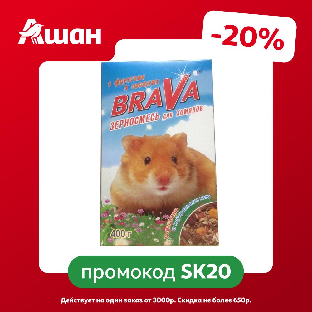 Корм для хомяков Brava зерносмесь с фруктами и овощами, 400 г