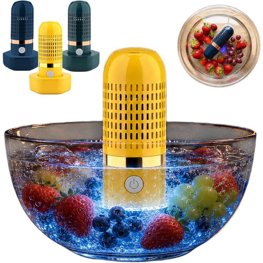 Fruit and Vegetable Purifier Cleaner Washing Machine, 2027 Titanium-Bearing, OH-ion Purification Technology yellow Yin Pingping Trading