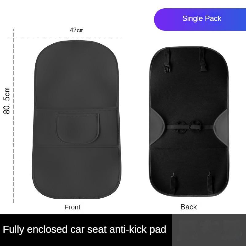 Car Seat Back Protector Cover For Children Universal Auto Backseat Anti Kick Pad Waterproof Kick Mat Backrest Protective Pad Brown Single Piece black qhfaa