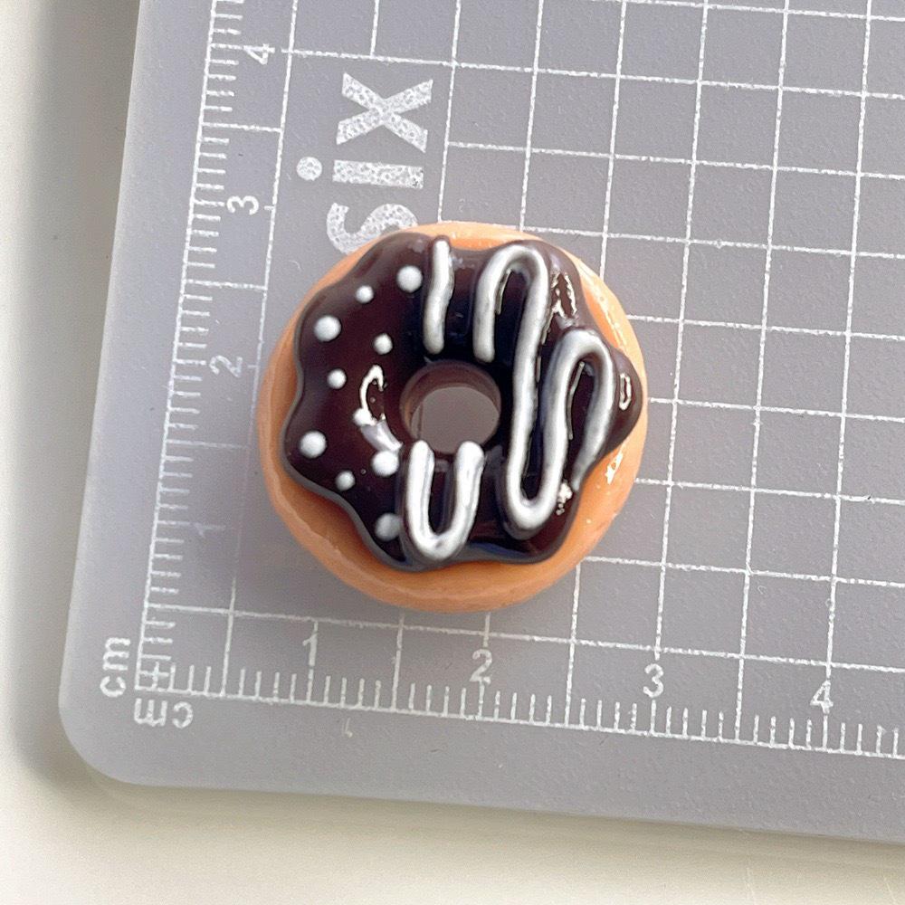 DIY Пончик Симуляция Еды Игрушка Аксессуары: Крем-клей, Чехол для телефона, Брелок, Материалы для подвесок красоты black CreativeCorner
