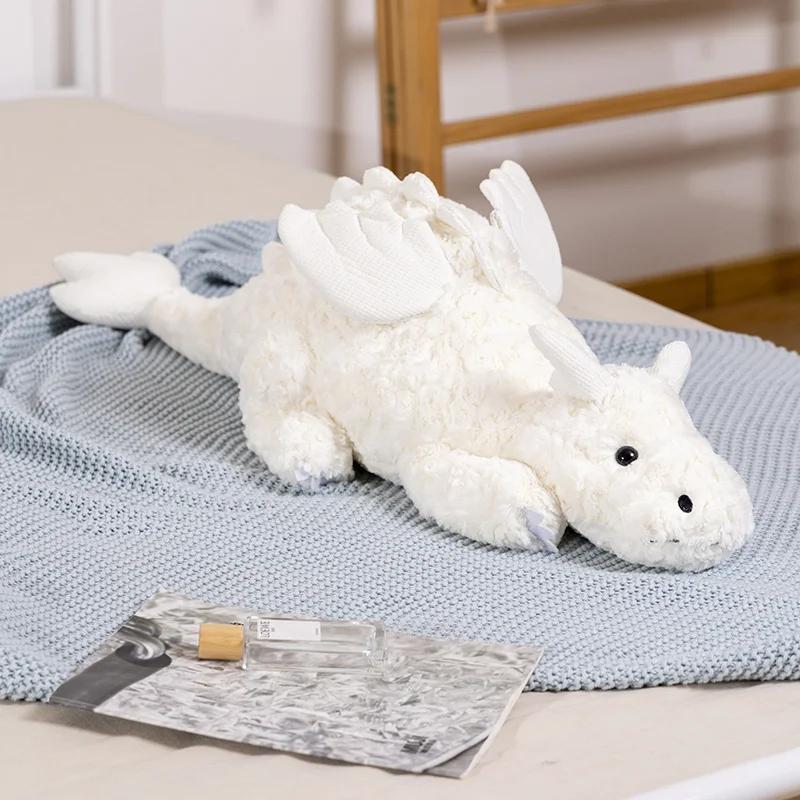 Мягкая игрушка в виде крылатого дракона, мягкая игрушка, ящерица, динозавр, фильм, аниме, кукла, подарок на день рождения для детей, мальчик, Рождество about 65-70cm white DSD1