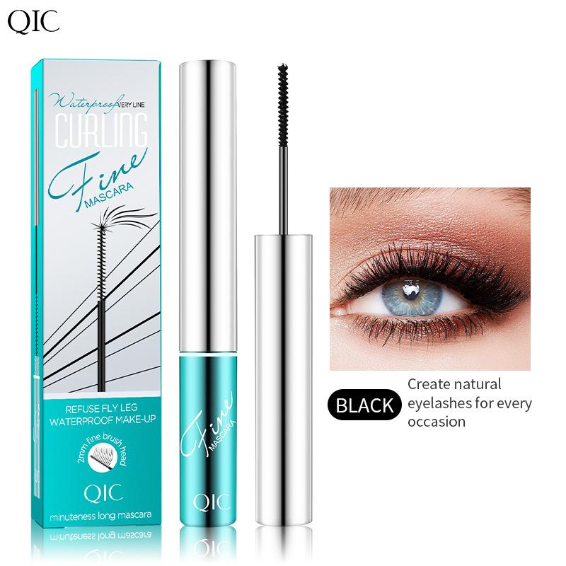Тушь для ресниц QIC Small Brush Head Slender Curl Thick Female, водостойкая, устойчивая к поту и макияжу, тушь Sunflower Slender 3g beige July star