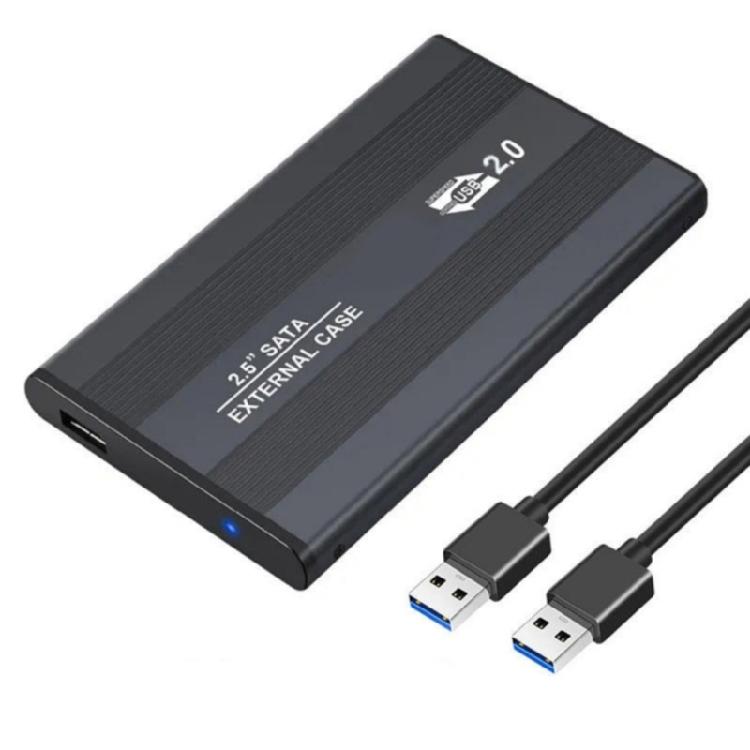 Алюминиевый корпус для 2,5-дюймовых жестких дисков USB3.0/USB2.0 Внешний корпус для HDD Адаптер Корпус для SSD Корпус для хранения gray Manganese