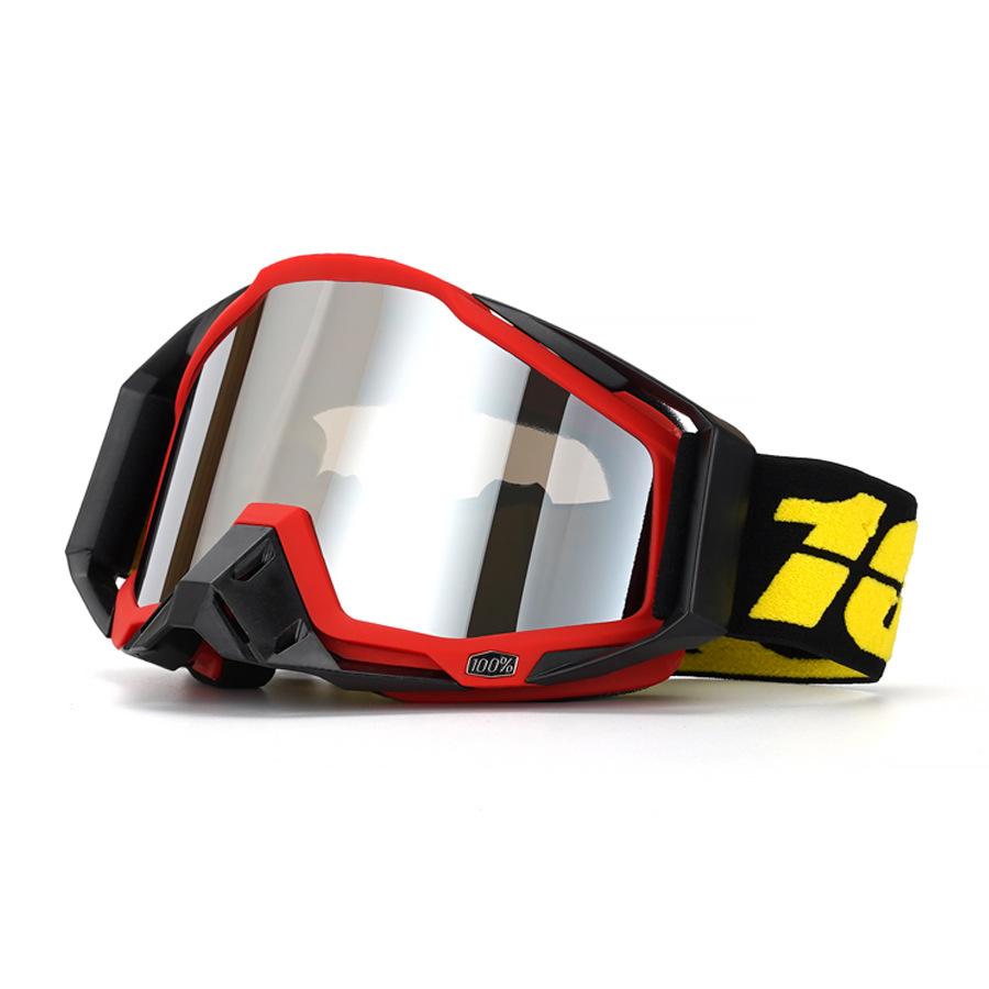 Off-road Glasses 100% Cycling Glasses Motorcycle Goggles Men s and Women s Impact-resistant Downhill Goggles gray Dong auto parts