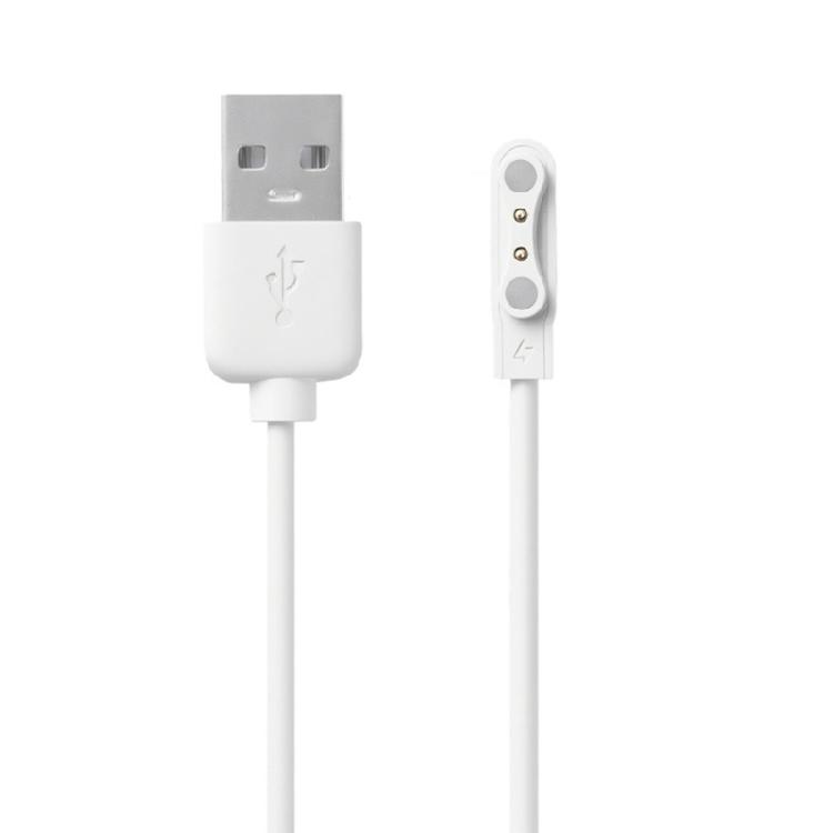 Магнитный зарядный кабель USB адаптер-док для зарядки шнур линия питания для RS4 LS12 2-контактный 4,0 мм Space Smartwatch белый Manganese