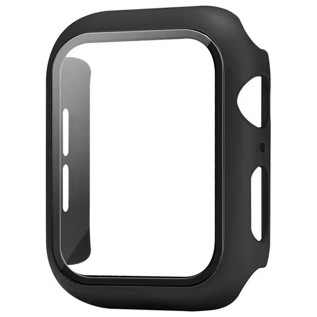 Закаленное Стекло+Чехол Для Apple Watch 11 10 46мм 42мм Ultra 3 49мм Защитная Пленка На Экран Чехол iWatch 9 8 7 6 5 SE 45мм 41мм 44мм Корпус Series 11-10 46MM чёрный SoleVibe Shoes