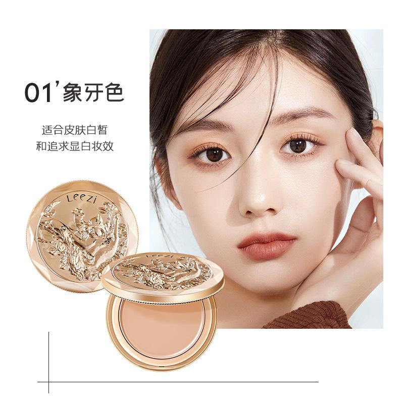 Leezi Консилер Тональный крем для лица Легкий Макияж Стойкость Заполнение пор Стойкий Водонепроницаемый Основа под макияж white Serene Homes