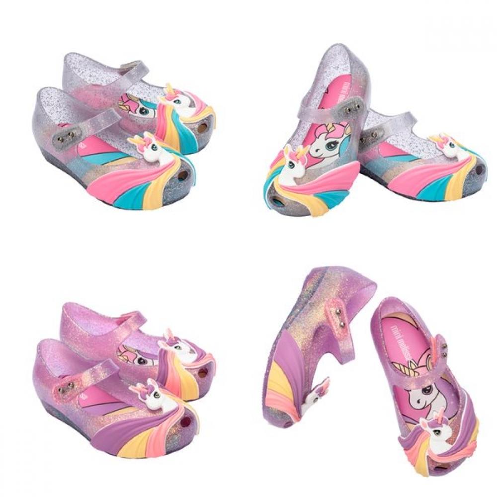 Mini Melissa Toebox Ultra Girl Uni Baby Jelly Shoes Mskcg2tsuu11 clear glitter/130mm pink SSG Baby&Kids