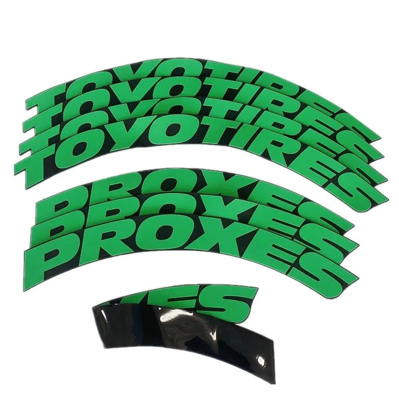 Car Tire Letter Stickers for TOYOTIRES PROXES Siamese Styling Lettering Wheel  Tyre Stickers Auto Decoration 4 Colors зелёный loco dfmot03