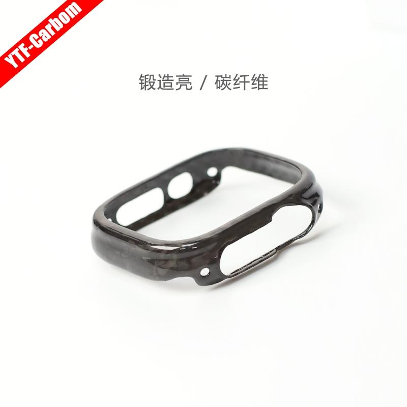 YTF-Carbon защитный чехол для iWatch9 чехол для Apple watch чехол из арамидного углеродного волокна Kevlar 49мм42/45мм жесткий чехол 42mm gray Mellow Home