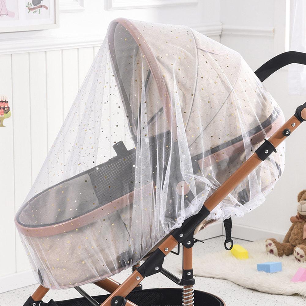 Breathable Baby Stroller Mosquito Net Baby Cradle Mosquito Net  for Stroller Pushchair White-Star gray Shenzhen Shangyouming Technology Co Ltd