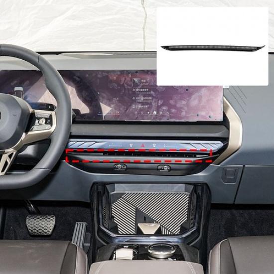 Glossy Piano Black Center Air Vent Grill Trim Cover For BMW X3 G45 2025+ gray ydannda