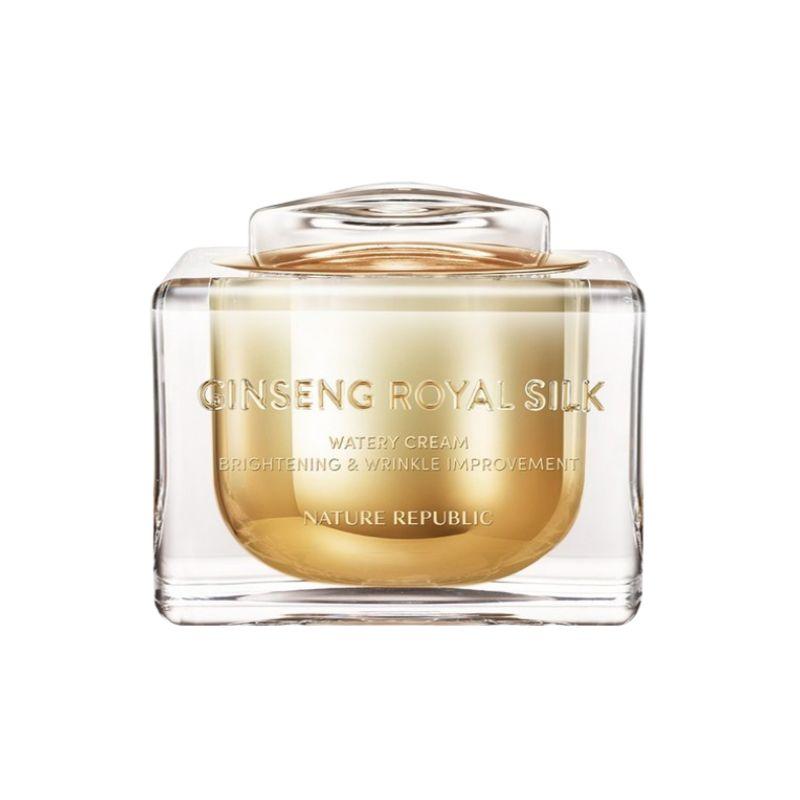 [Nature Republic] Водный крем Ginseng Royal Silk (60г) – Премиальный роскошный крем для лица против старения и для осветления beige