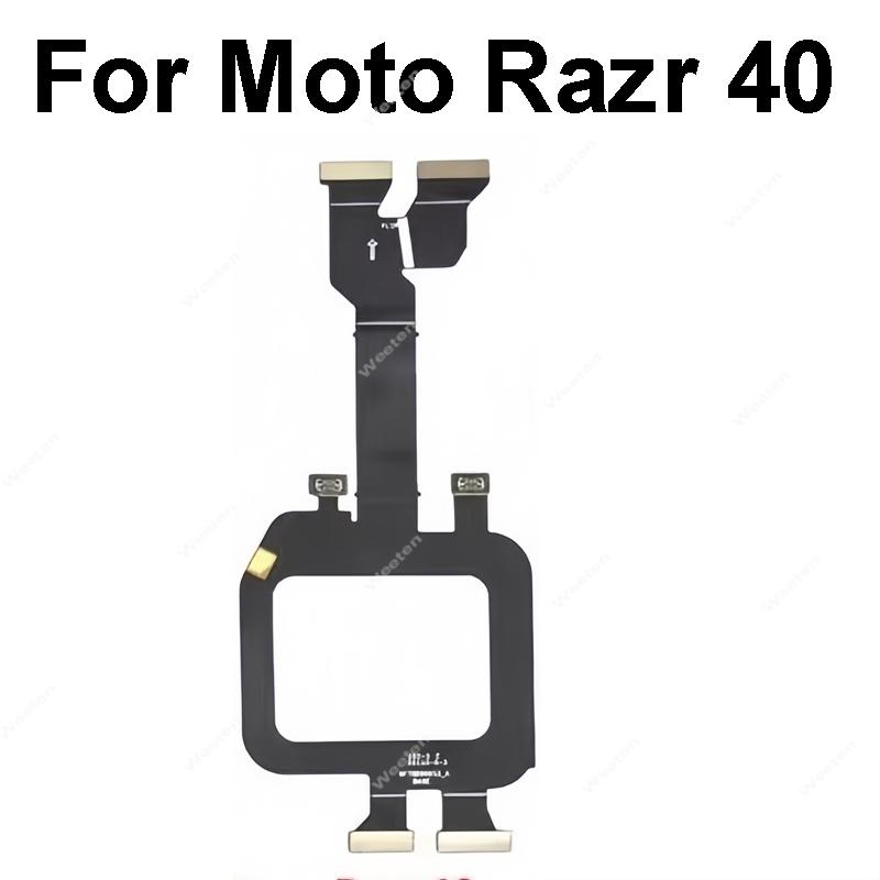 Rotating Shaft Flex Cable For Motorola MOTO Razr 40 50 Ultra Hinge Rotating Flex Cable Connection Stable Replacement Repair Razr 40 black Mobile phone parts specialist