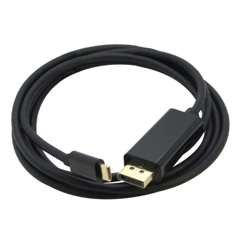 Кабель Type C - DP 4K@60Гц Подключай и работай Кабель USB Type C - DP Простая установка для игровых мониторов, ноутбуков, планшетов 1 black Cheese Bread Ball