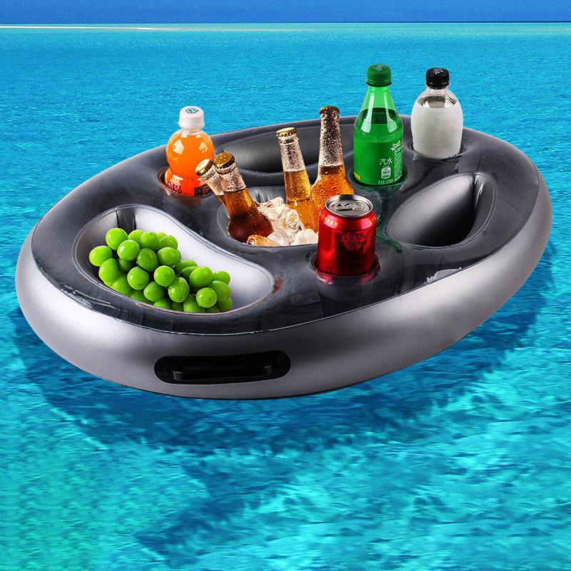 Летний морской держатель для стакана, надувной бассейн, пляж, плавание, семейная вечеринка, Fl 70*50cm gray dolphine