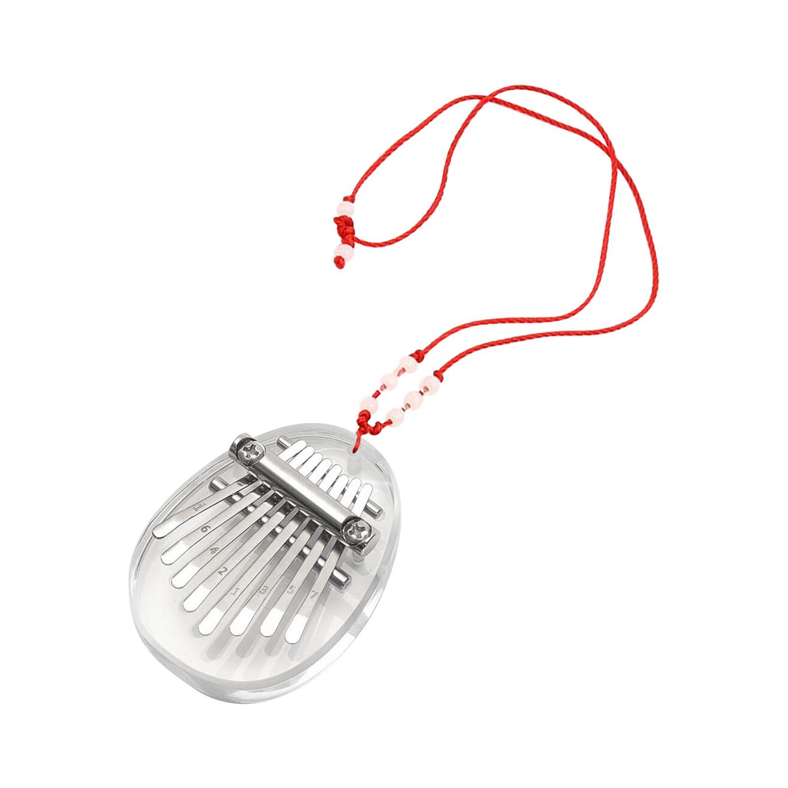 Мини-пианино для большого пальца, 8-клавишное мини-пианино Kalimba Finger, портативное музыкальное пианино Kalimba с ремешками, рождественские подарки на День Благодарения для семьи зелёный Scrambled eggs