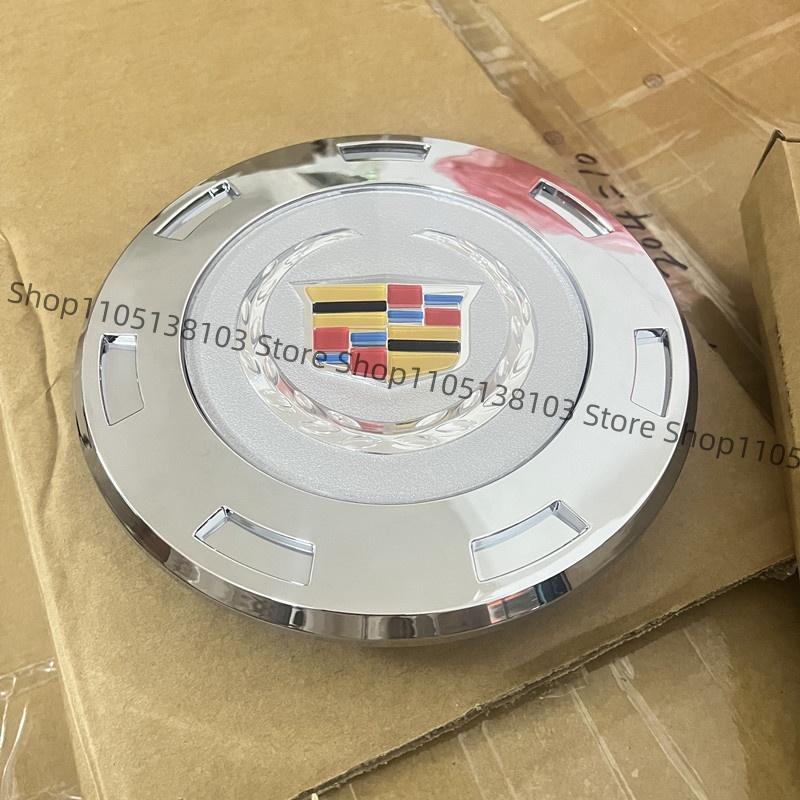 4Pcs 22 Inche 20.2CM Wheel Center Cover Caps for Cadillac Car Tire Logo Emblem Exterior Accessories Refitting Decoratio white