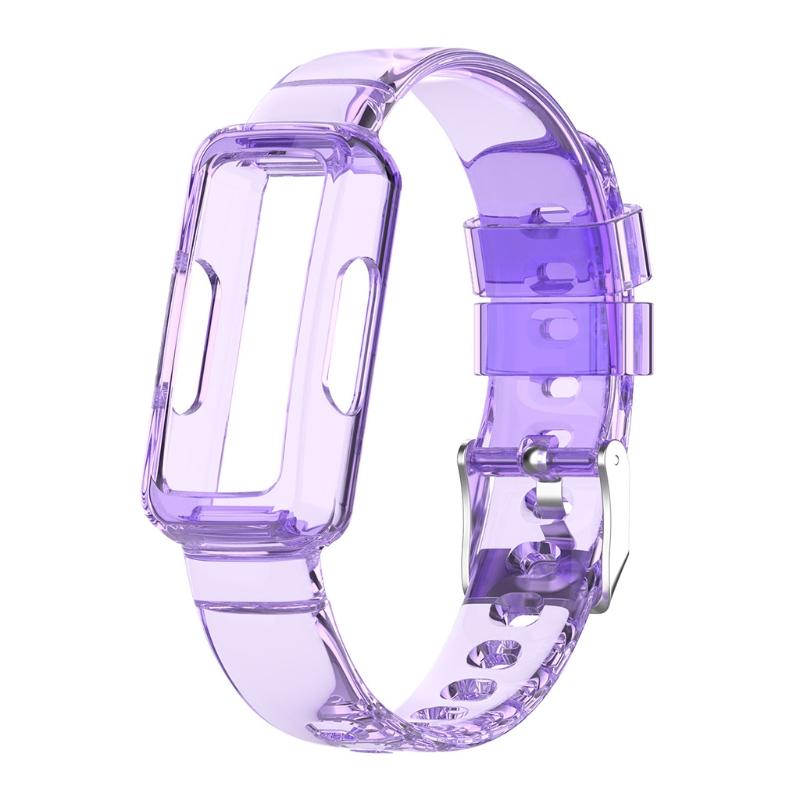 Модный ремешок для часов Fitbit-Luxe/Luxe Inspire Умные часы Силиконовый спортивный браслет Сменный ремешок Часовой ремешок фиолетовый Cheese Bread Ball