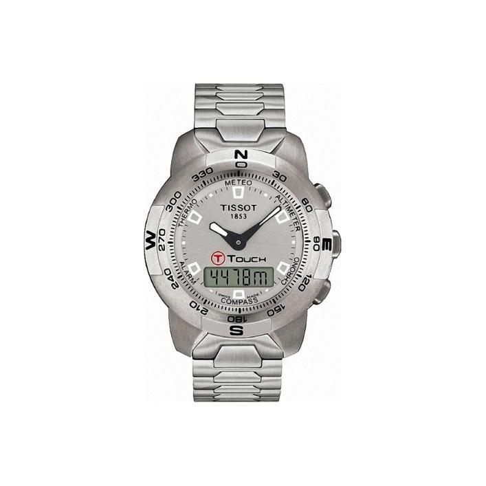 TISSOT Мужские кварцевые часы Часы Серебристый циферблат Корпус из нержавеющей стали Браслет из нержавеющей стали T33.1.588.71 Regular Watch Box gray