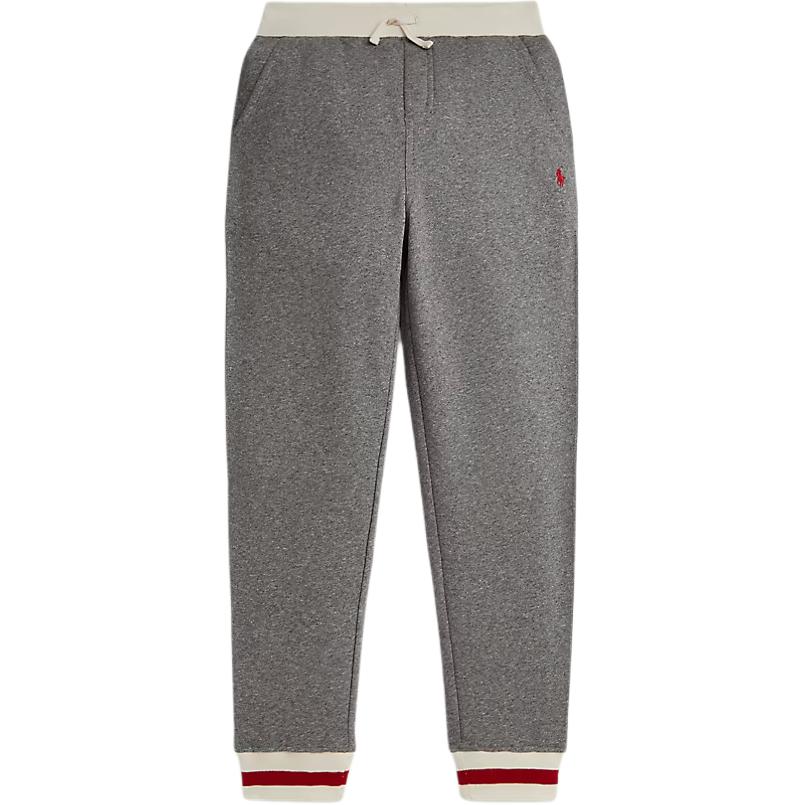 Polo Ralph Lauren Флисовые хлопковые спортивные брюки средней длины в полоску для детей Детские брюки 323981333-500 L gray