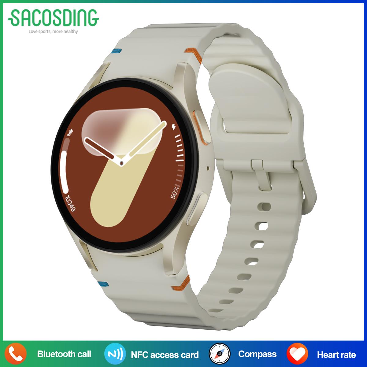 SACOSDING Мужской Браслет Умные Часы Watch7 Мини Голосовой Помощник Bluetooth Звонок 360*360 Повседневные Умные Часы Bluetooth 5.4 Для Android iOS gray SACOSDING Smart Watch