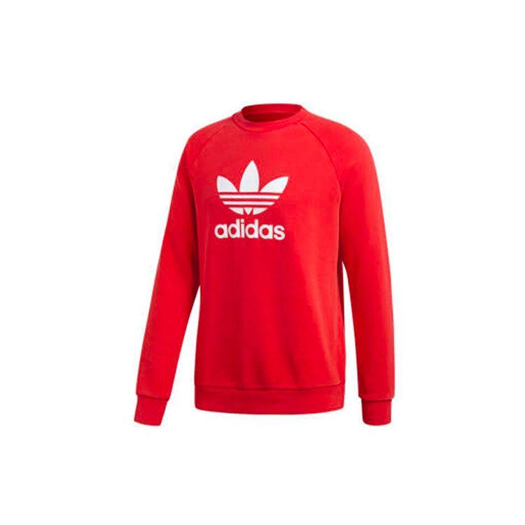 Adidas Мужская толстовка с капюшоном Originals Trefoil Sports, оранжевая, DH5826 XL red