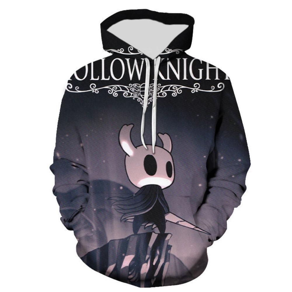Hollow Knight Печатный Мужской Женский Осенний Уличный Стиль Пуловер Повседневный С Длинным Рукавом Худи Оверсайз Толстовки Детские Худи Топ 100 black Transmission of love