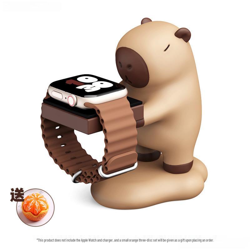 Док-станция для зарядки Apple Watch GT5: Подставка для S10, совместимая с капибарой beige Chose One