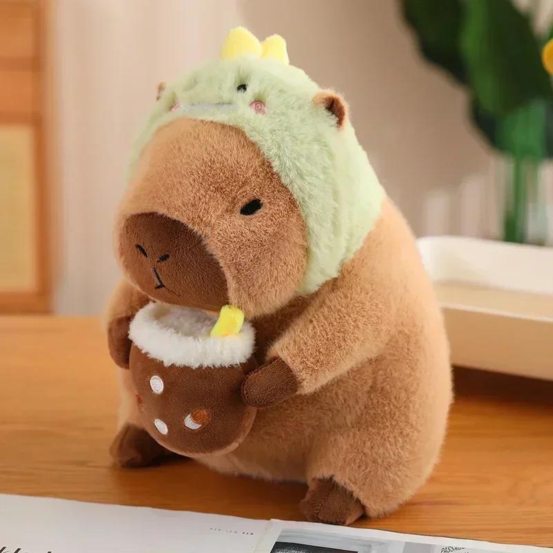 Kawaii аниме капибара хлеб плюшевые игрушки креативные мягкие игрушки капибара тост кукла девочка игрушки на день рождения подруга милый подарок 30cm brown Eterna Home