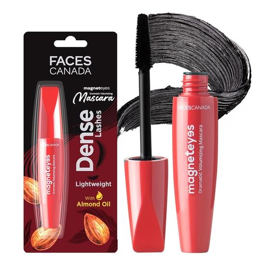 Тушь для ресниц FACES CANADA Magneteyes Dramatic Volumizing Mascara - черная, 9,5 мл | Легкие, более густые и длинные ресницы | Насыщенный черный финиш black Balaji Impex