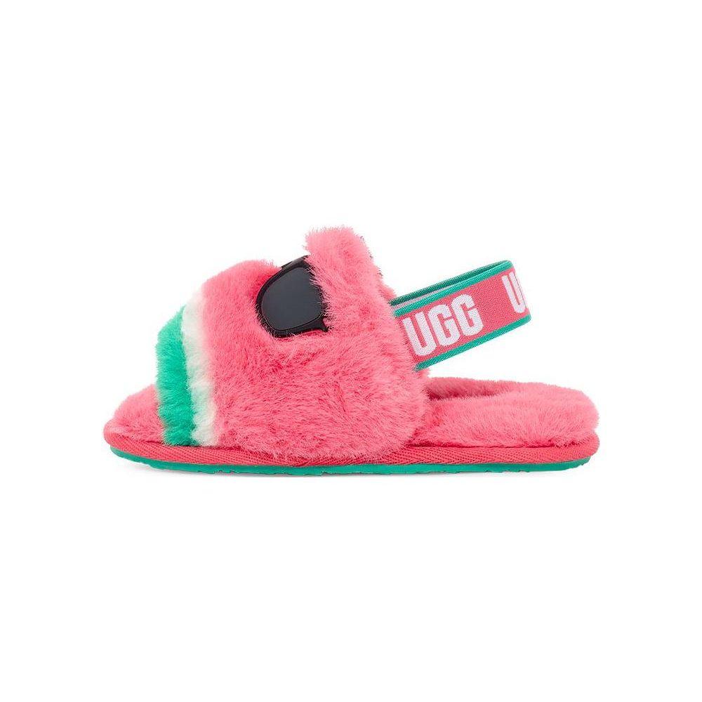 UGG Toddlers Fluff Yeah Watermelon Stuffie Sandals 1136516T-WTR 28.5 pink