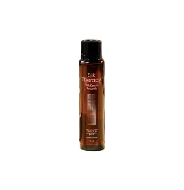 Silk Therapy Silk Keratin Line — Несмываемый уход 60 мл / Ампульная эссенция 25 мл / Ампульная маска для волос 150 мл (10 вариантов) #Essence 25ml  x 1pcs black BioSilk