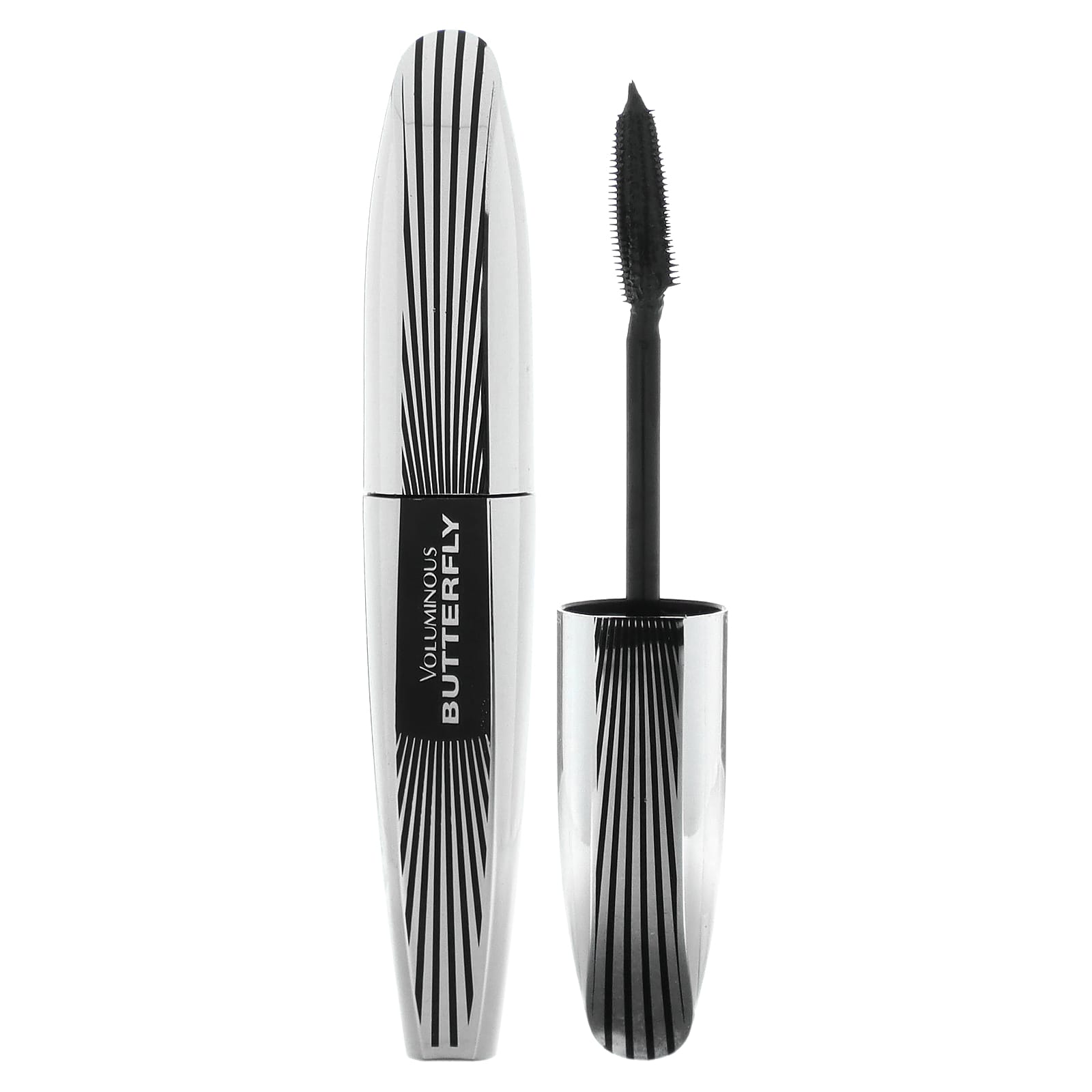 L Oréal, Объемная, Тушь для ресниц, Butterfly, 868 Насыщенный черный, 6,7 мл (0,22 жидких унции) white MayBeauty