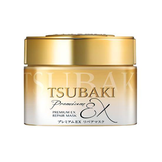 TSUBAKI Premium EX Восстанавливающая маска для волос Интенсивный уход за поврежденными волосами Японское средство для ухода за волосами 180 г beige Dalgom Beauty Market
