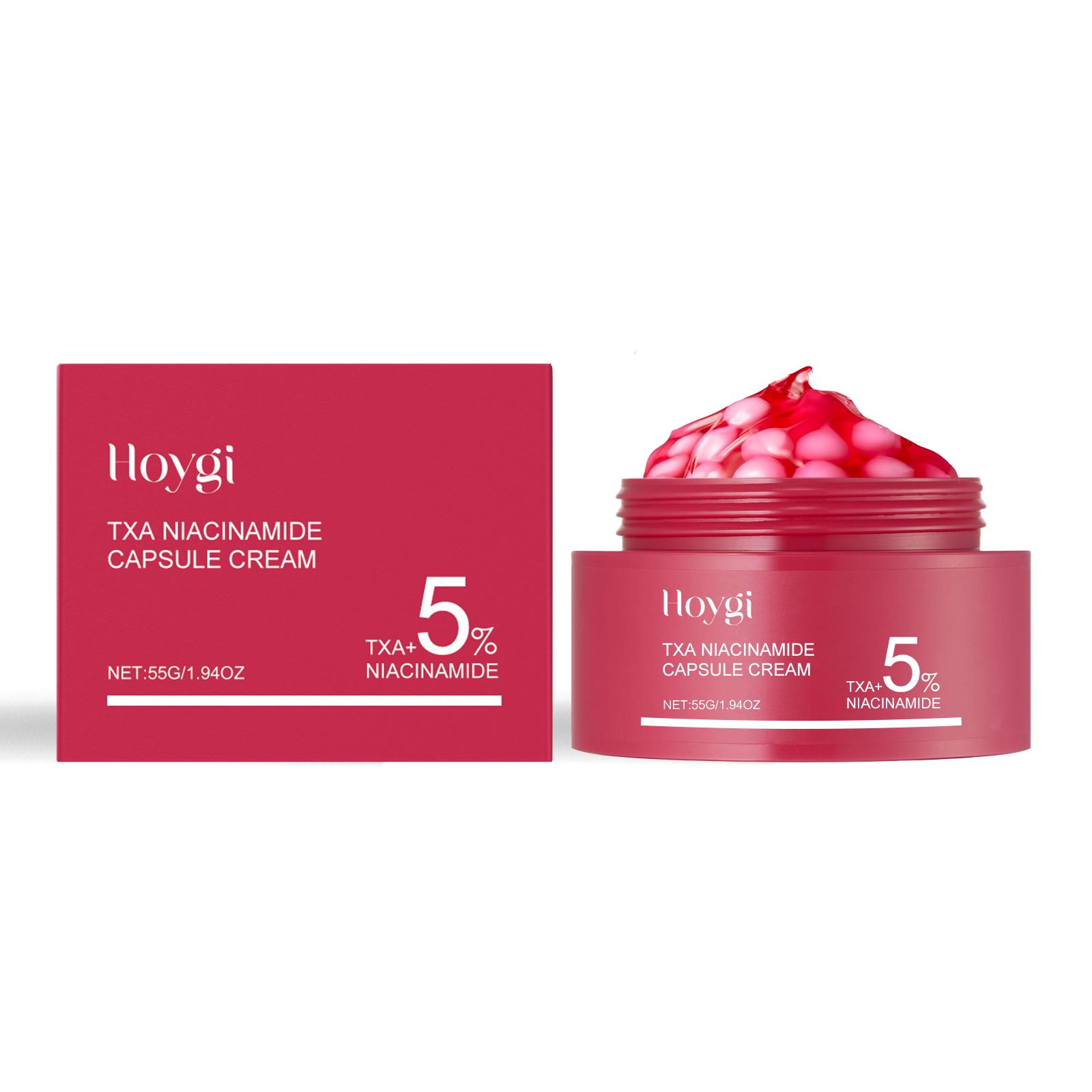Hoygi Niacinamide Moisturizing Capsule Cream Gentle Skincare, Locks in Moisture, Refreshing and Easy to Absorb, Nourishing and Hydrating Face Cream pink YM Home of Life