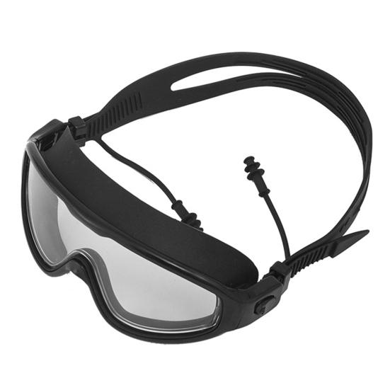 Практичные противотуманные защитные 3D-очки для плавания в большой оправе Поставка для бассейна B black Linggo