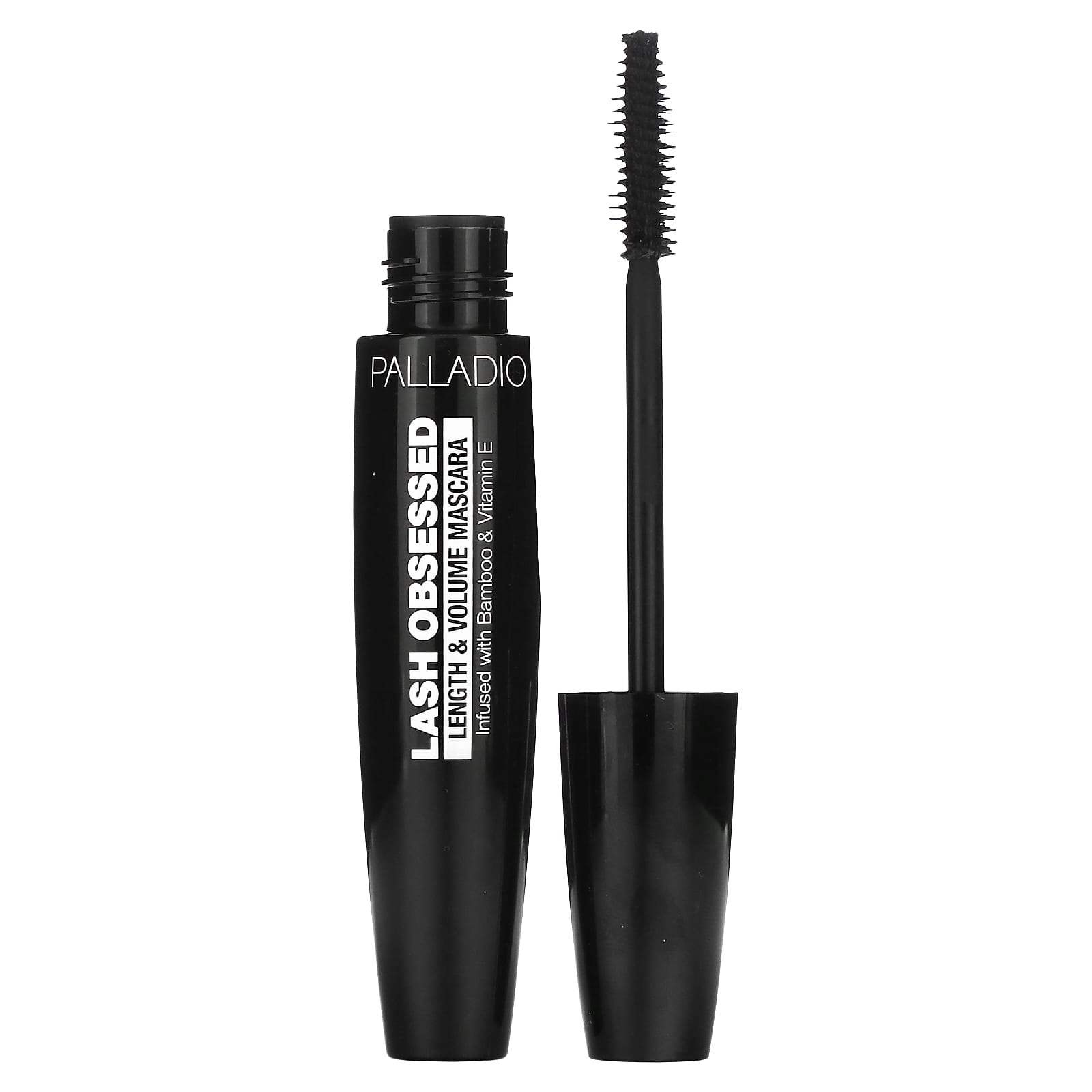 Palladio, Lash Obsessed, тушь для ресниц Amplified Up Length & Volume, черная, 0,41 жидких унций (12 мл) black