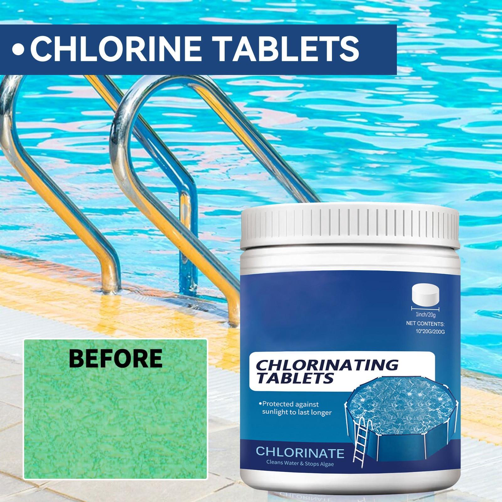 Chlorinating Tablets for Swimming Pool Spa Hot Tub Water Treatment Slow Dissolving Formula for Clean and Clear Water 5 Pound Container One Size белый Fuxinxin