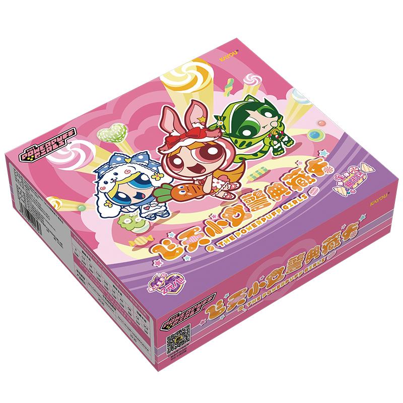 KAYOU Genuine The Powerpuff Girls Card X Element Pack Magic World Sugar Wish Spicy Candy Series Animation Collectible Cards Toys beige Glimmer Bloom